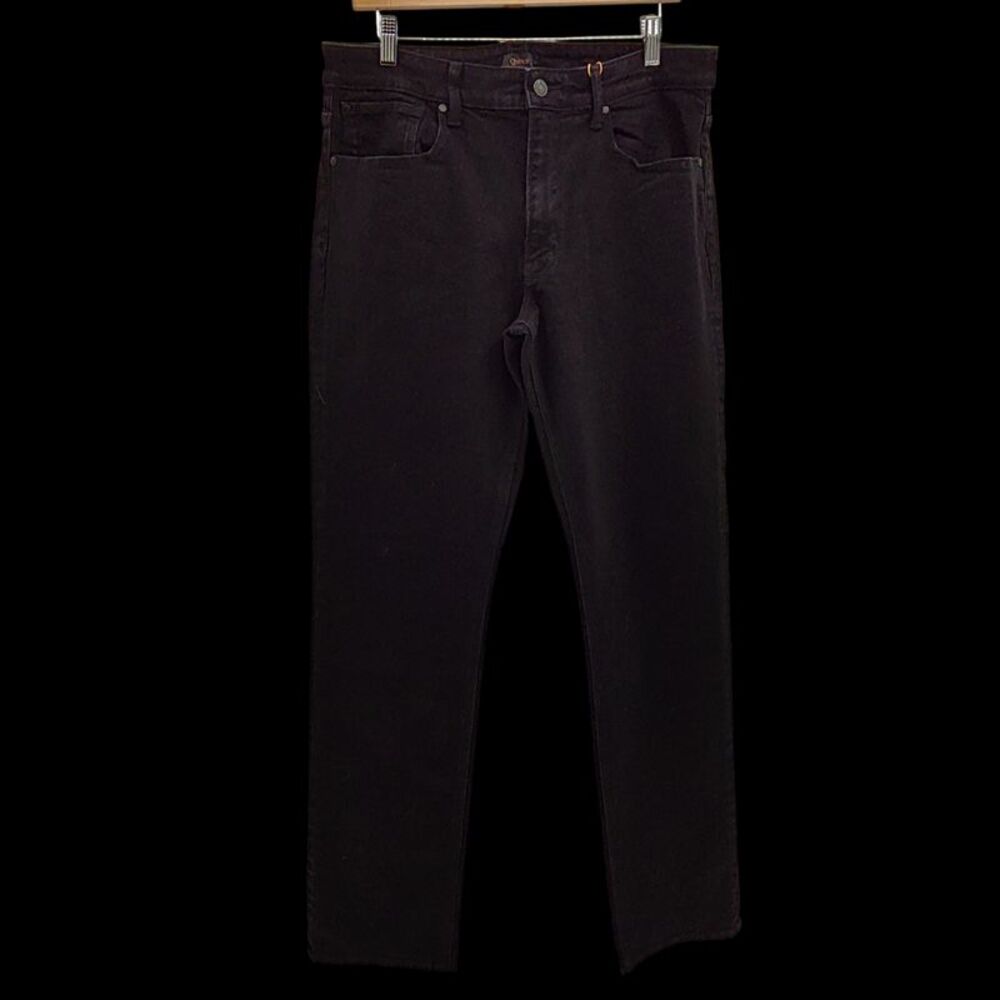 Quince Warren Stretch Straight Jeans Black Pants 35X32